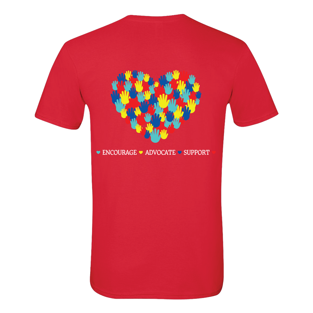 Alive With Autism - YOUTH - Heart Full Back, Logo Left Chest