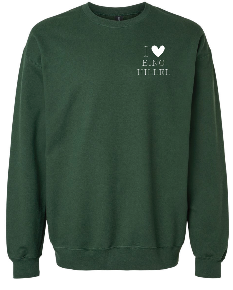Hillel at Binghamton - I <3 Bing Crewneck!